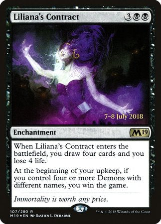 Liliana's Contract [Core Set 2019 Promos] | Fandemonia Ltd