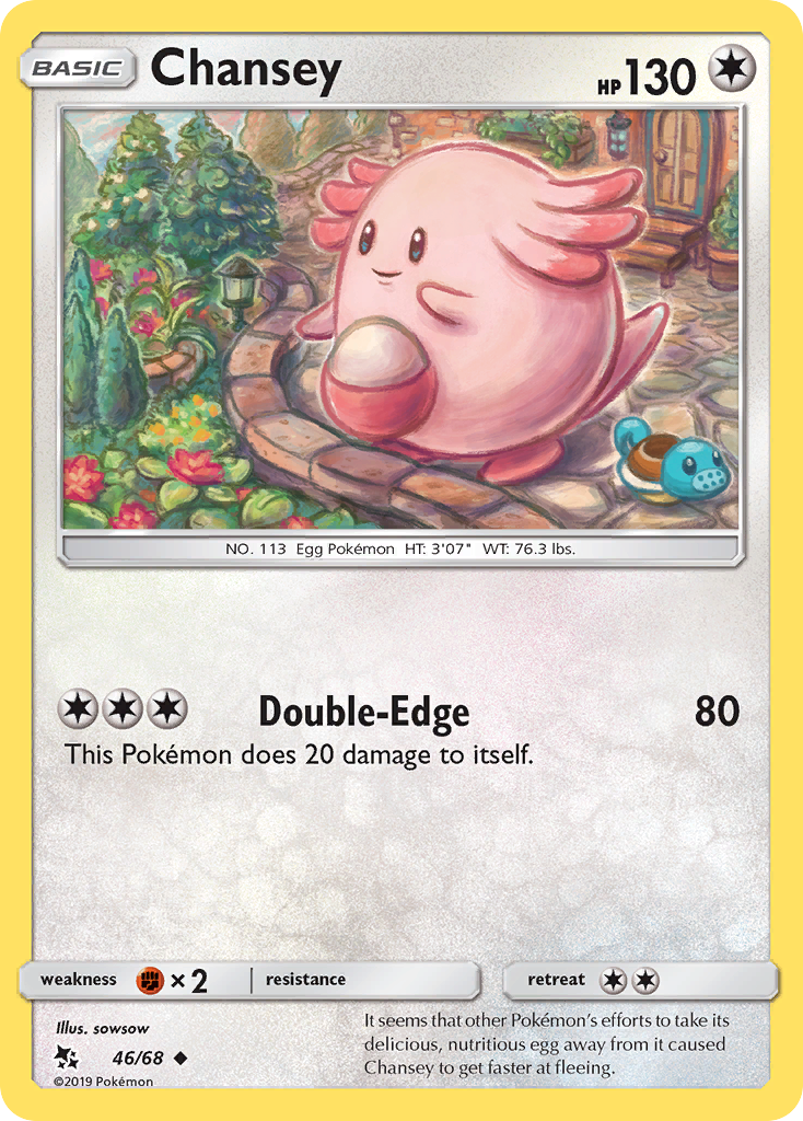 Chansey (46/68) [Sun & Moon: Hidden Fates] | Fandemonia Ltd