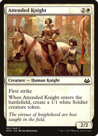 Attended Knight [Modern Masters 2017] | Fandemonia Ltd