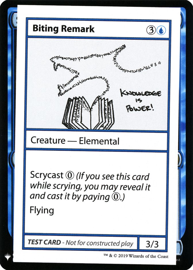 Biting Remark [Mystery Booster Playtest Cards] | Fandemonia Ltd