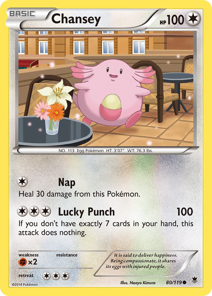 Chansey (80/119) [XY: Phantom Forces] | Fandemonia Ltd