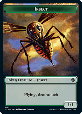 Insect // Soldier Double-Sided Token [Starter Commander Decks] | Fandemonia Ltd