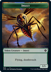 Insect // Soldier Double-Sided Token [Starter Commander Decks] | Fandemonia Ltd