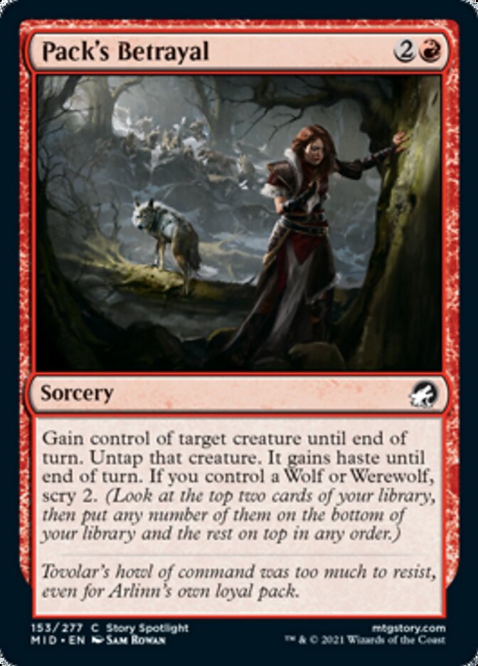 Pack's Betrayal [Innistrad: Midnight Hunt] | Fandemonia Ltd