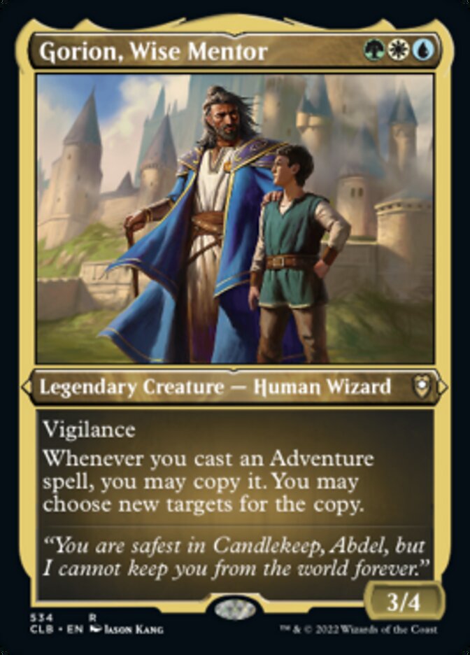 Gorion, Wise Mentor (Foil Etched) [Commander Legends: Battle for Baldur's Gate] | Fandemonia Ltd