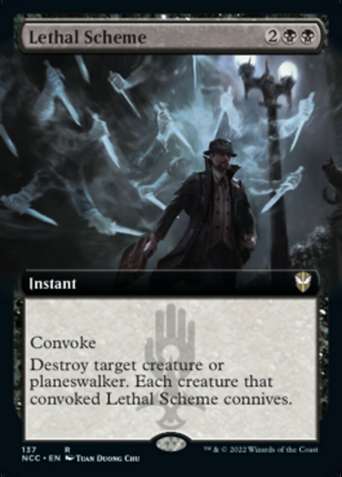 Lethal Scheme (Extended Art) [Streets of New Capenna Commander] | Fandemonia Ltd