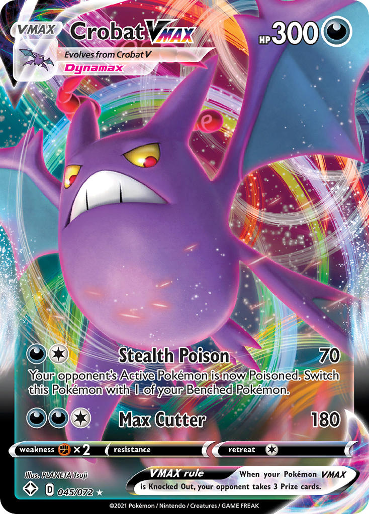 Crobat VMAX (045/072) [Sword & Shield: Shining Fates] | Fandemonia Ltd