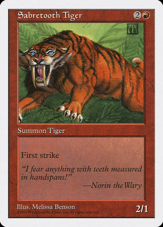Sabretooth Tiger [Fifth Edition] | Fandemonia Ltd