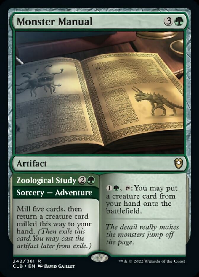 Monster Manual // Zoological Study [Commander Legends: Battle for Baldur's Gate] | Fandemonia Ltd