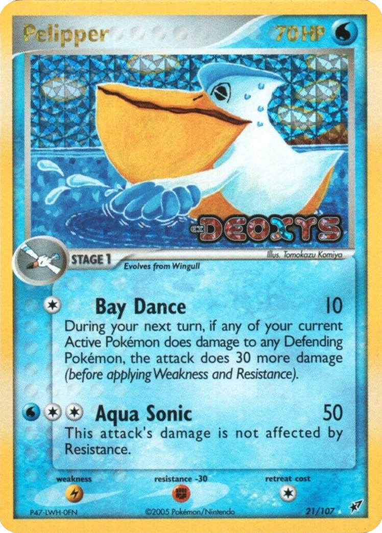 Pelipper (21/107) (Stamped) [EX: Deoxys] | Fandemonia Ltd