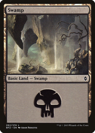 Swamp (262) [Battle for Zendikar] | Fandemonia Ltd