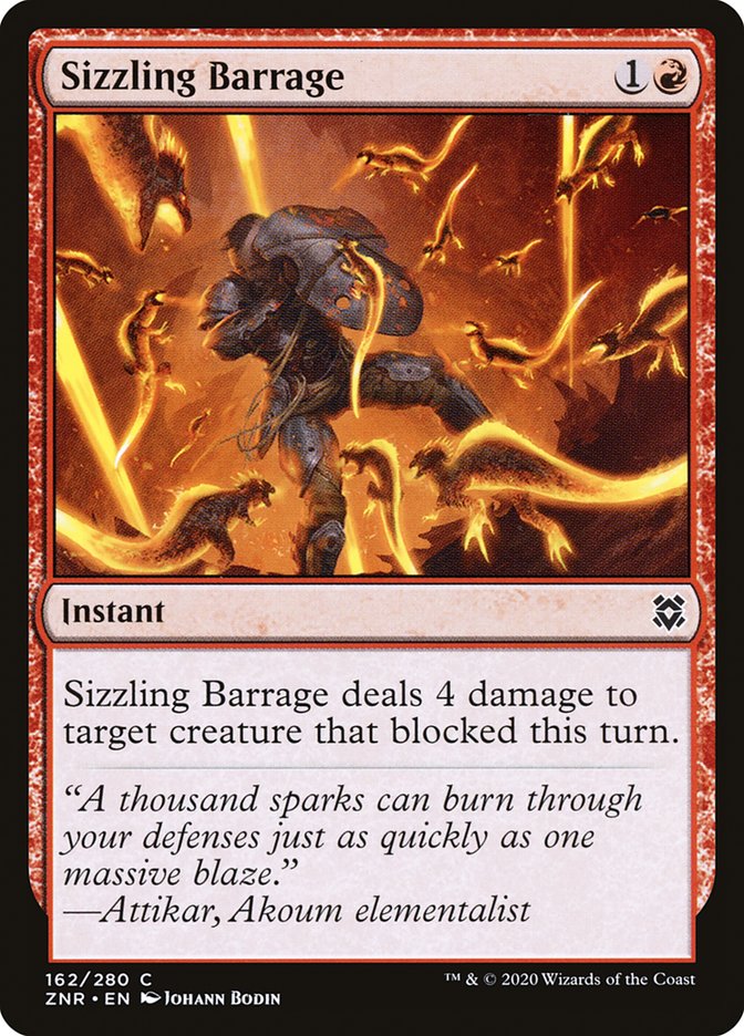 Sizzling Barrage [Zendikar Rising] | Fandemonia Ltd