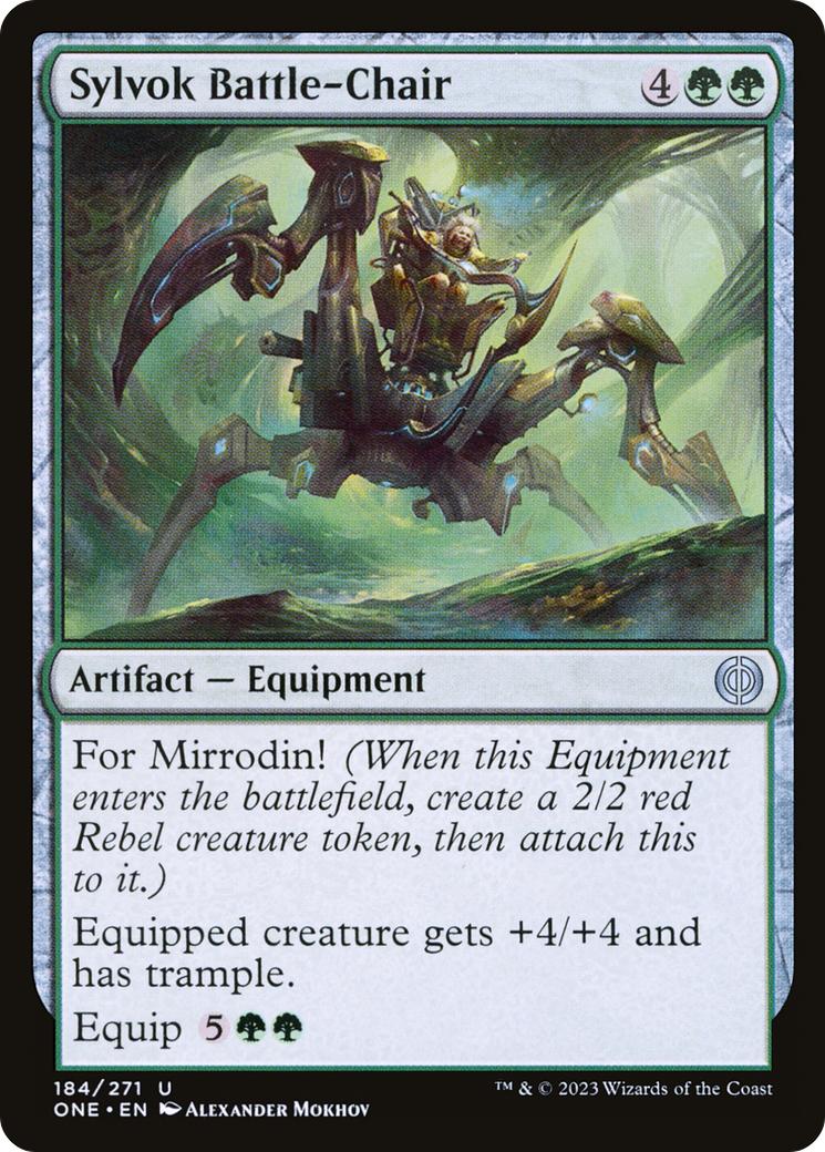 Sylvok Battle-Chair [Phyrexia: All Will Be One] | Fandemonia Ltd