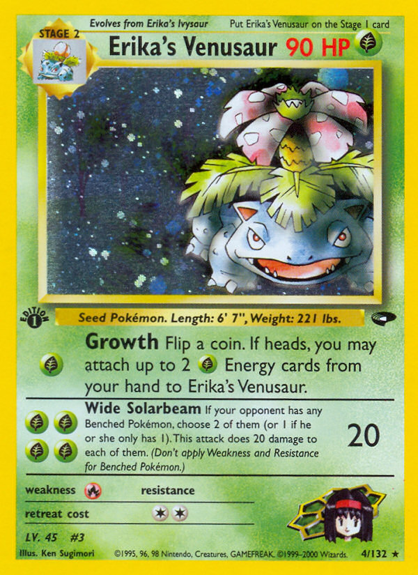 Erika's Venusaur (4/132) [Gym Challenge 1st Edition] | Fandemonia Ltd