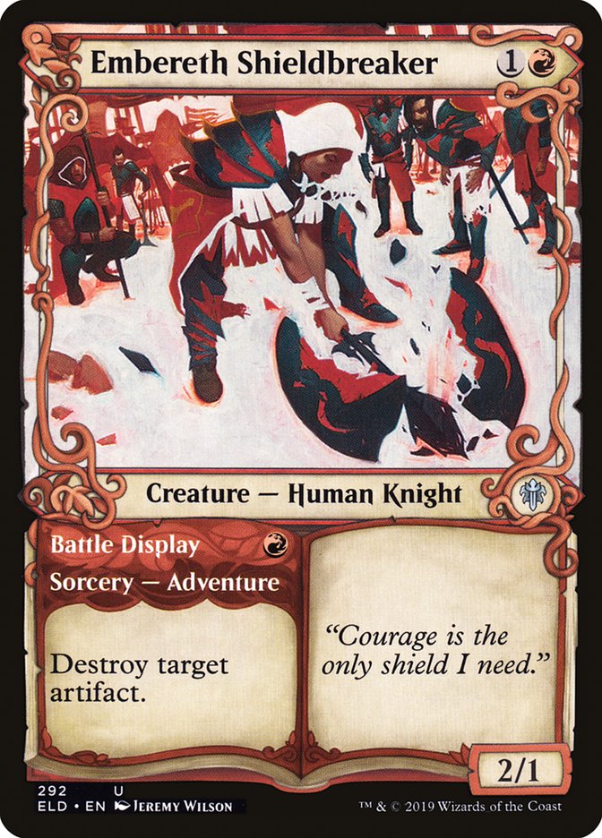 Embereth Shieldbreaker // Battle Display (Showcase) [Throne of Eldraine] | Fandemonia Ltd