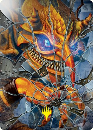 Reflection of Kiki-Jiki Art Card (Gold-Stamped Signature) [Kamigawa: Neon Dynasty Art Series] | Fandemonia Ltd