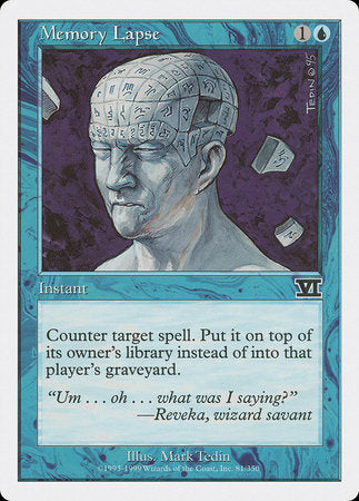 Memory Lapse [Classic Sixth Edition] | Fandemonia Ltd