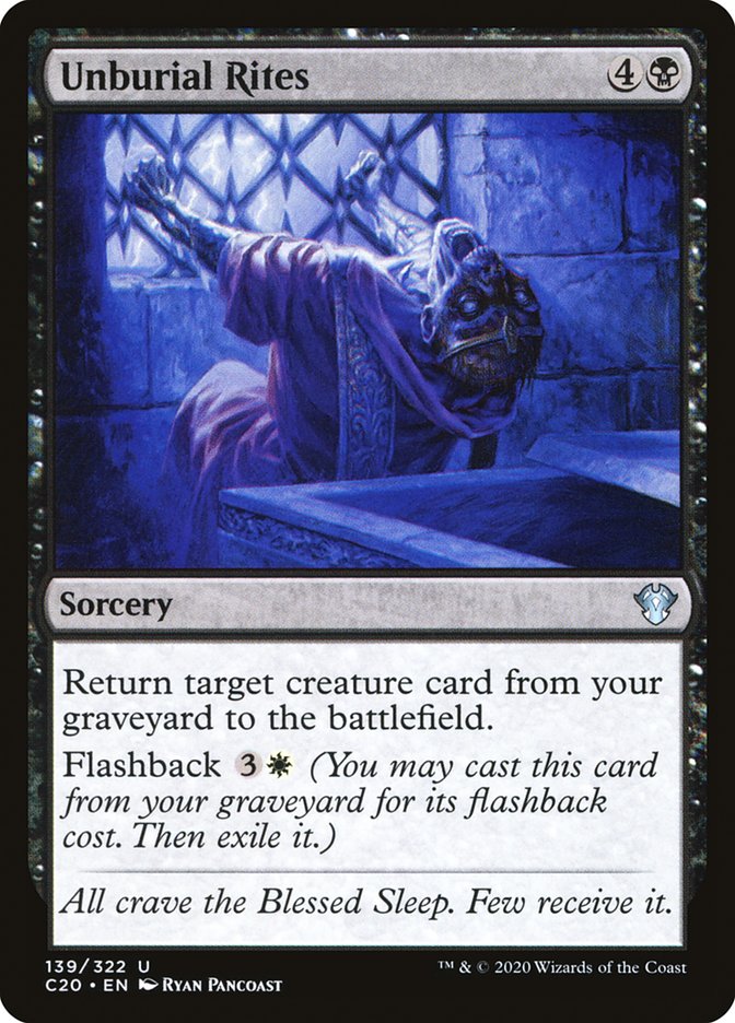 Unburial Rites [Commander 2020] | Fandemonia Ltd