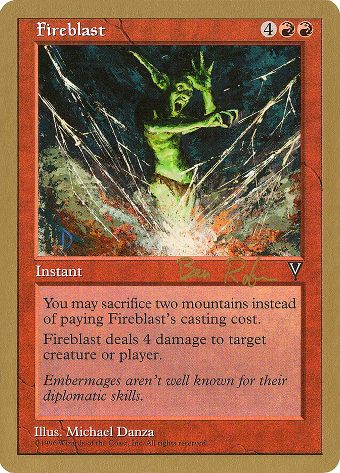 Fireblast (Ben Rubin) [World Championship Decks 1998] | Fandemonia Ltd