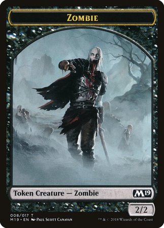 Zombie Token [Core Set 2019 Tokens] | Fandemonia Ltd