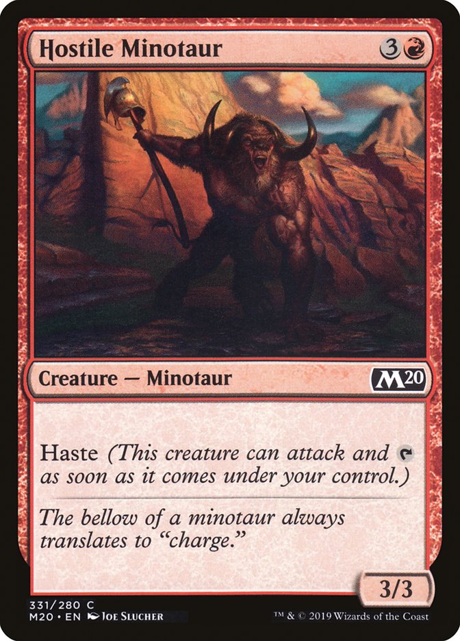 Hostile Minotaur [Core Set 2020] | Fandemonia Ltd