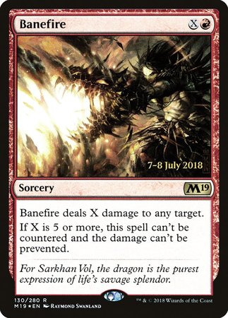 Banefire [Core Set 2019 Promos] | Fandemonia Ltd