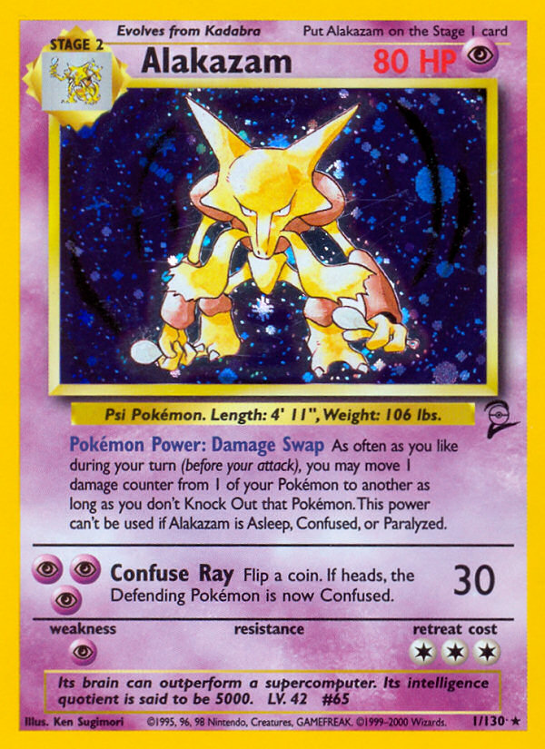 Alakazam (1/130) [Base Set 2] | Fandemonia Ltd