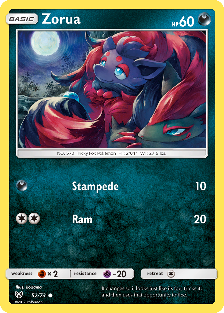 Zorua (52/73) [Sun & Moon: Shining Legends] | Fandemonia Ltd