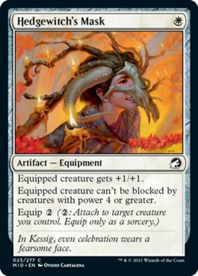 Hedgewitch's Mask [Innistrad: Midnight Hunt] | Fandemonia Ltd