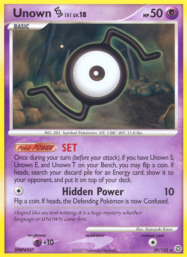 Unown S (39/132) [Diamond & Pearl: Secret Wonders] | Fandemonia Ltd