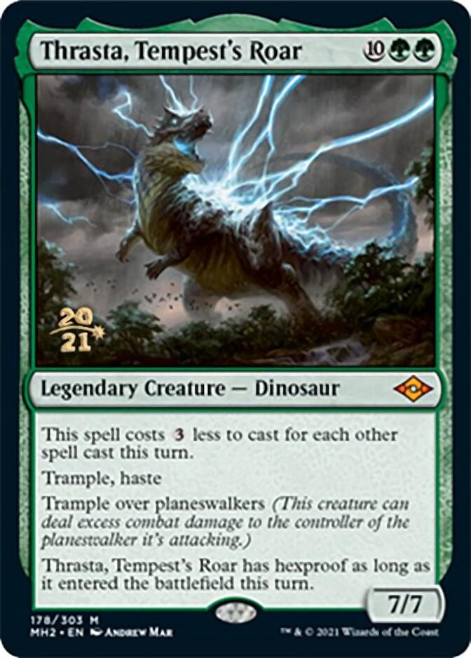 Thrasta, Tempest's Roar [Modern Horizons 2 Prerelease Promos] | Fandemonia Ltd