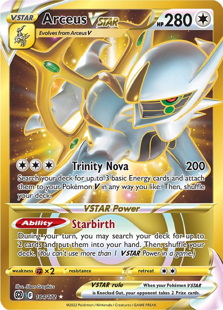 Arceus VSTAR (184/172) [Sword & Shield: Brilliant Stars] | Fandemonia Ltd