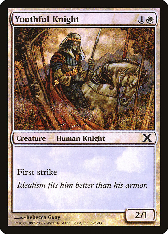 Youthful Knight (Premium Foil) [Tenth Edition] | Fandemonia Ltd