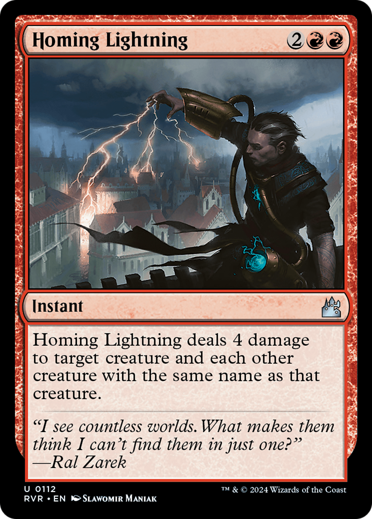 Homing Lightning [Ravnica Remastered] | Fandemonia Ltd