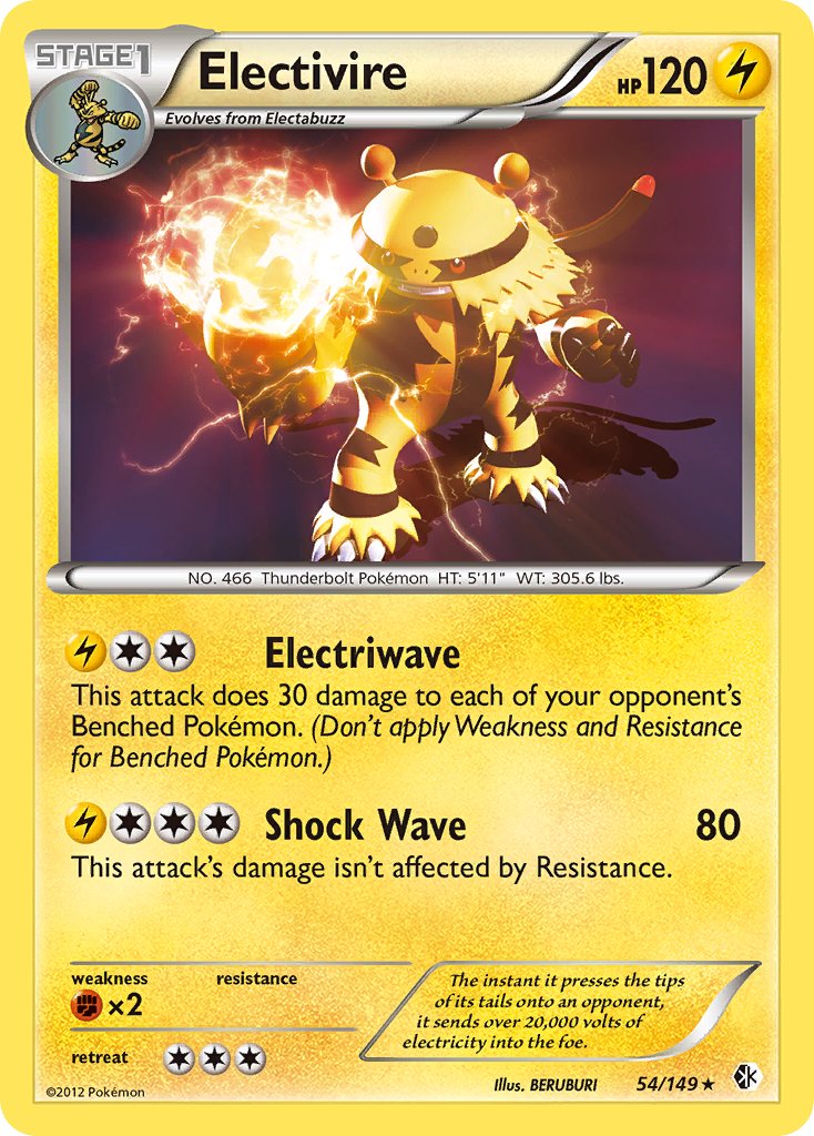 Electivire (54/149) (Cosmos Holo) (Blister Exclusive) [Black & White: Boundaries Crossed] | Fandemonia Ltd