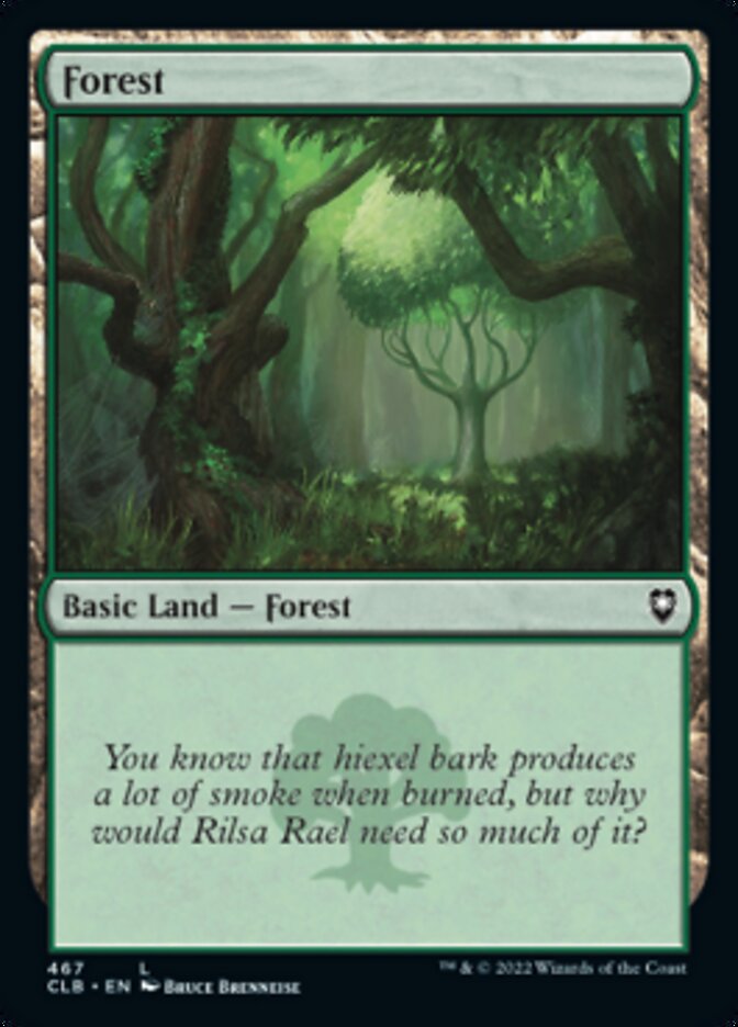 Forest (467) [Commander Legends: Battle for Baldur's Gate] | Fandemonia Ltd