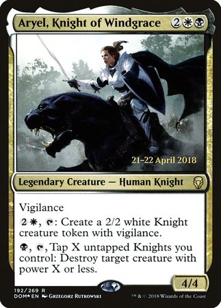 Aryel, Knight of Windgrace [Dominaria Promos] | Fandemonia Ltd
