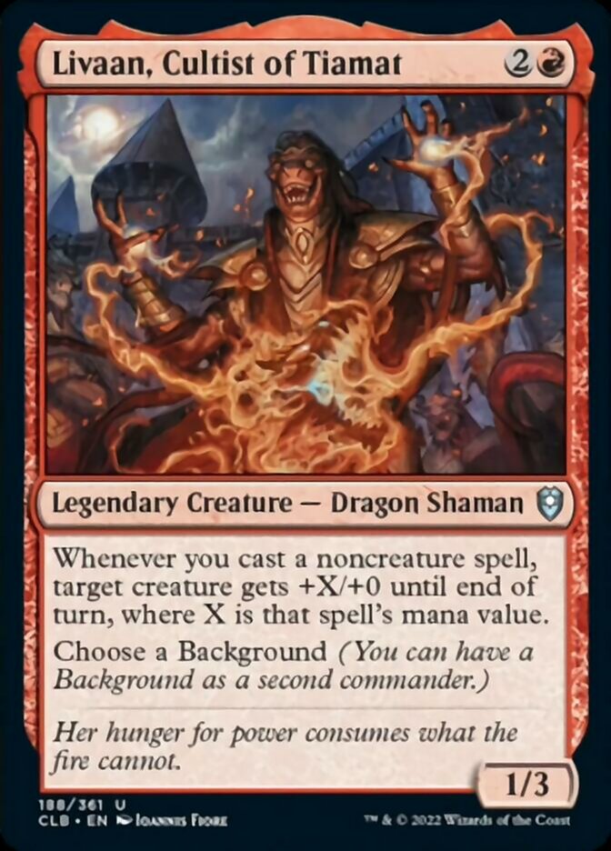 Livaan, Cultist of Tiamat [Commander Legends: Battle for Baldur's Gate] | Fandemonia Ltd
