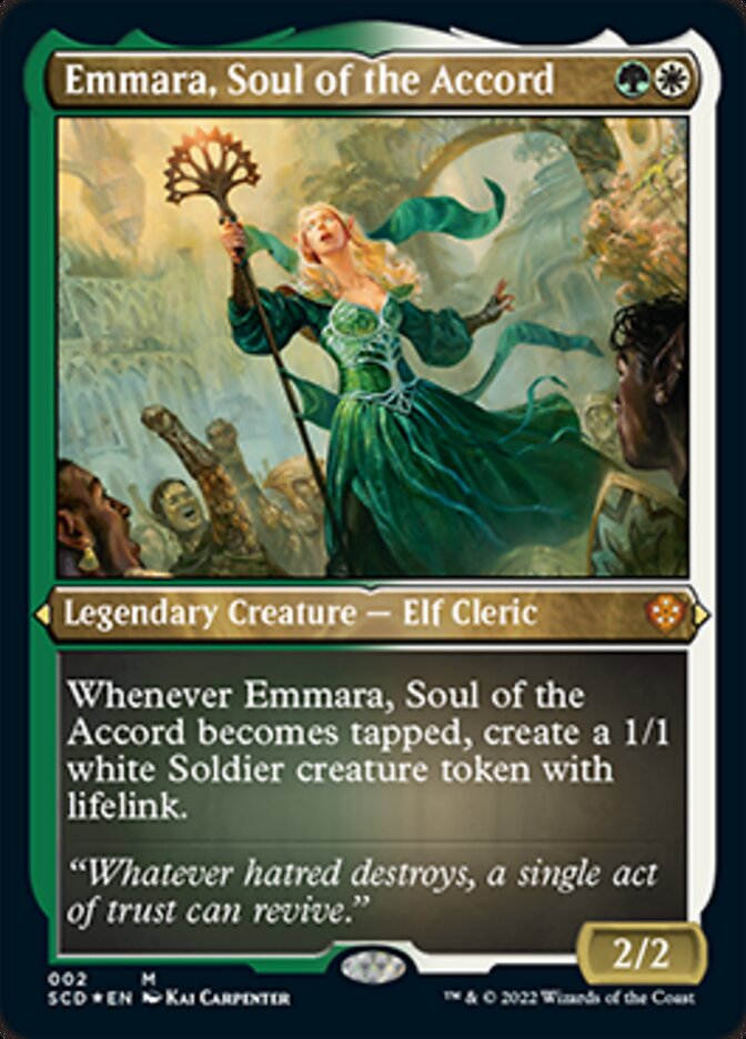 Emmara, Soul of the Accord (Foil Etched) [Starter Commander Decks] | Fandemonia Ltd