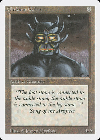 Obsianus Golem [Revised Edition] | Fandemonia Ltd