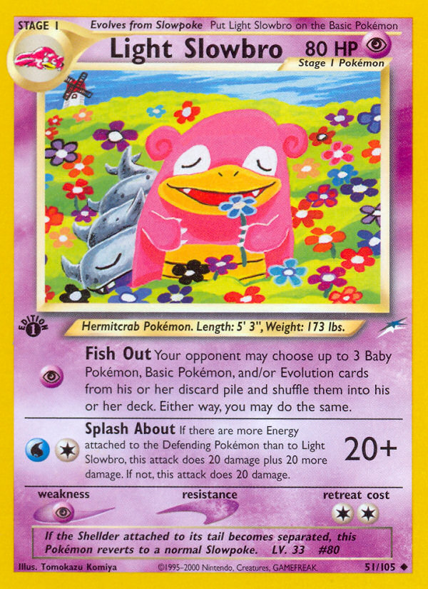 Light Slowbro (51/105) [Neo Destiny 1st Edition] | Fandemonia Ltd