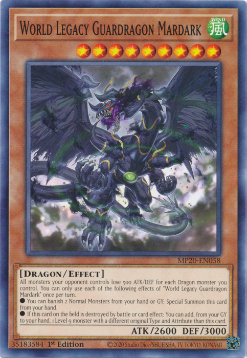 World Legacy Guardragon Mardark [MP20-EN058] Common | Fandemonia Ltd