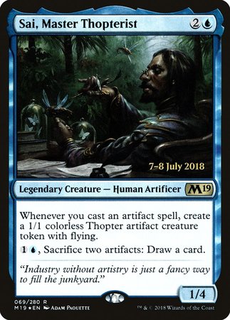 Sai, Master Thopterist [Core Set 2019 Promos] | Fandemonia Ltd