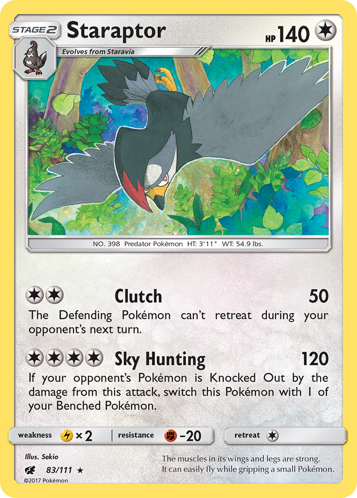 Staraptor (83/111) [Sun & Moon: Crimson Invasion] | Fandemonia Ltd