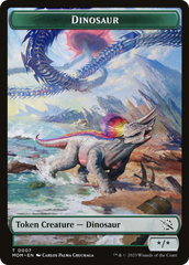 Elemental (09) // Dinosaur Double-Sided Token [March of the Machine Tokens] | Fandemonia Ltd