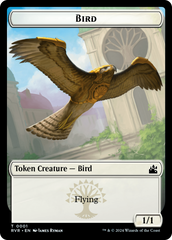 Bird // Spirit (0004) Double-Sided Token [Ravnica Remastered Tokens] | Fandemonia Ltd