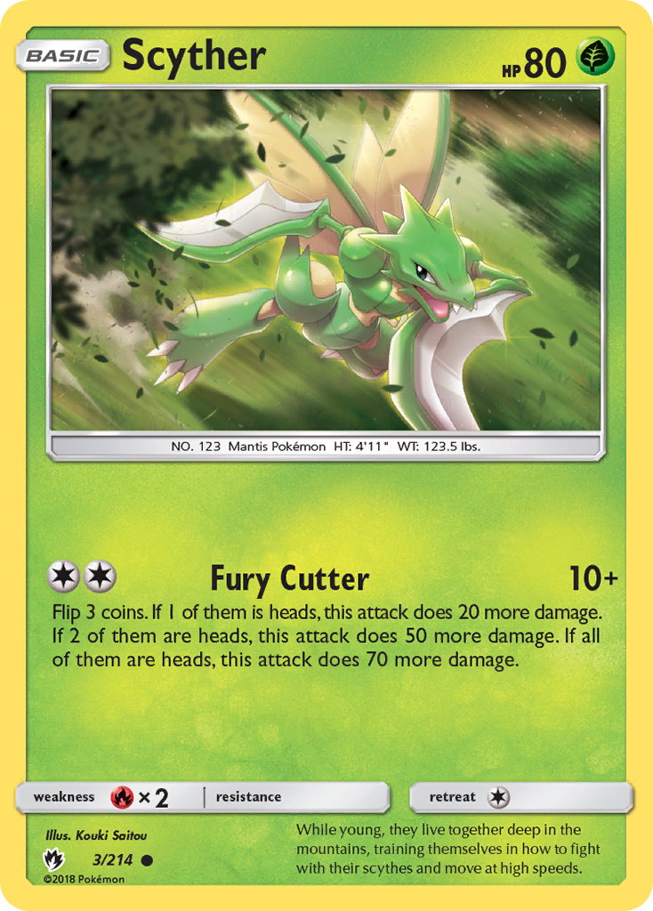 Scyther (3/214) [Sun & Moon: Lost Thunder] | Fandemonia Ltd