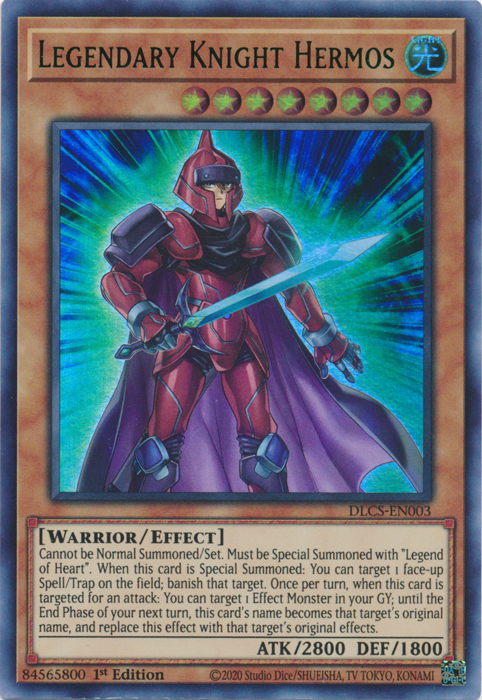 Legendary Knight Hermos (Green) [DLCS-EN003] Ultra Rare | Fandemonia Ltd