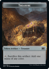 Zombie // Treasure Double-sided Token [Double Masters 2022 Tokens] | Fandemonia Ltd
