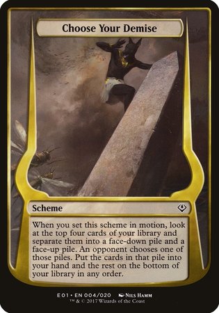 Choose Your Demise (Archenemy: Nicol Bolas) [Archenemy: Nicol Bolas Schemes] | Fandemonia Ltd